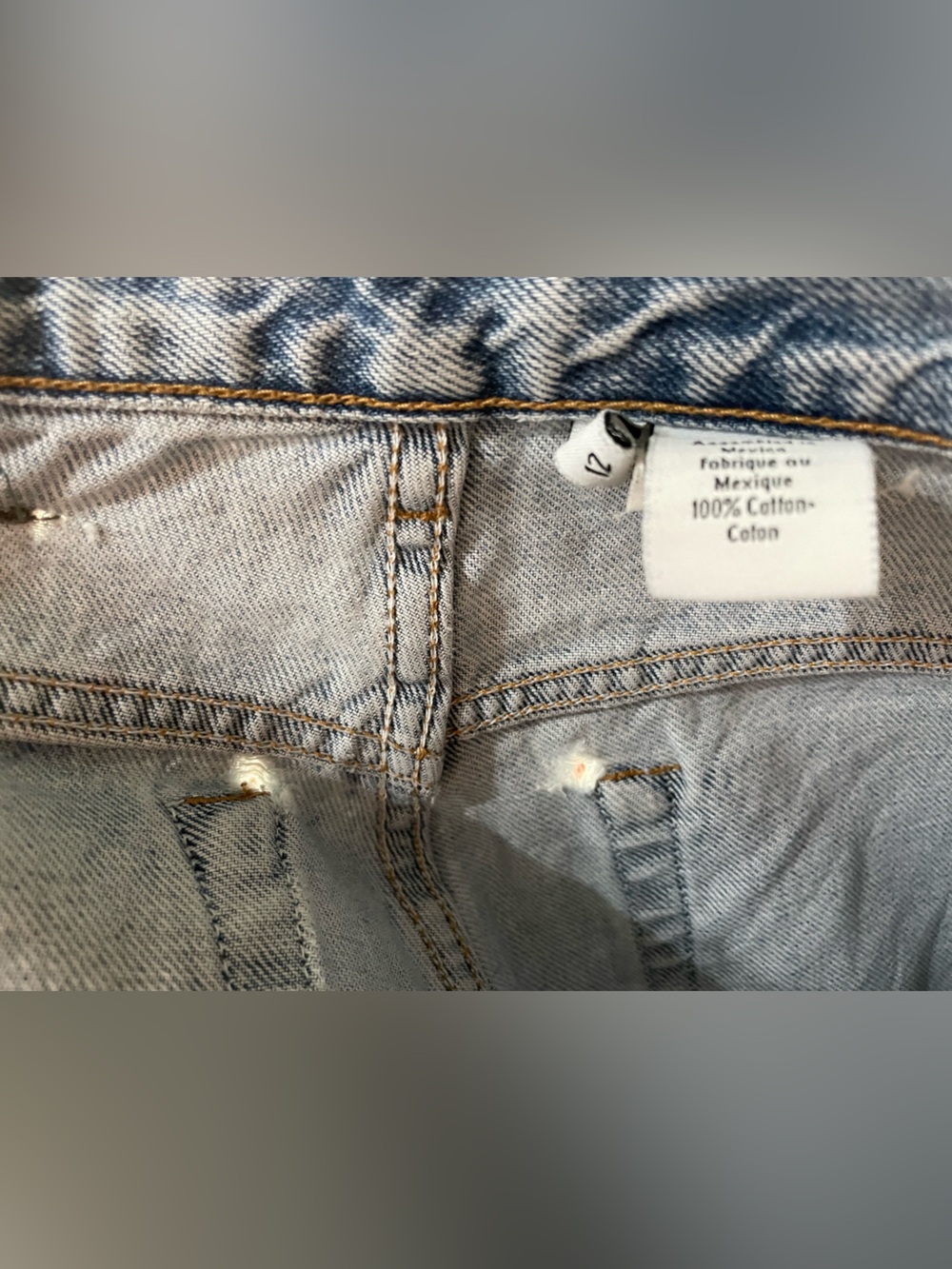 Vtg Y2K 90s Calvin Klein Jeans, 5 pocket straight leg, 100% cotton, size 12x32 - Picture 10 of 10